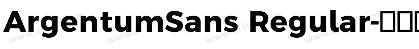 ArgentumSans Regular字体转换